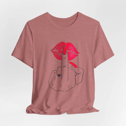 Kuss & Klare Ansage – Unisex T-Shirt mit frechem Print - ElmunoT-Shirt