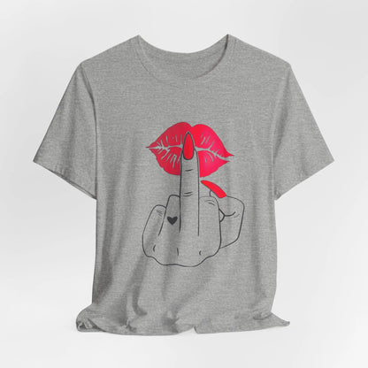 Kuss & Klare Ansage – Unisex T-Shirt mit frechem Print - ElmunoT-Shirt