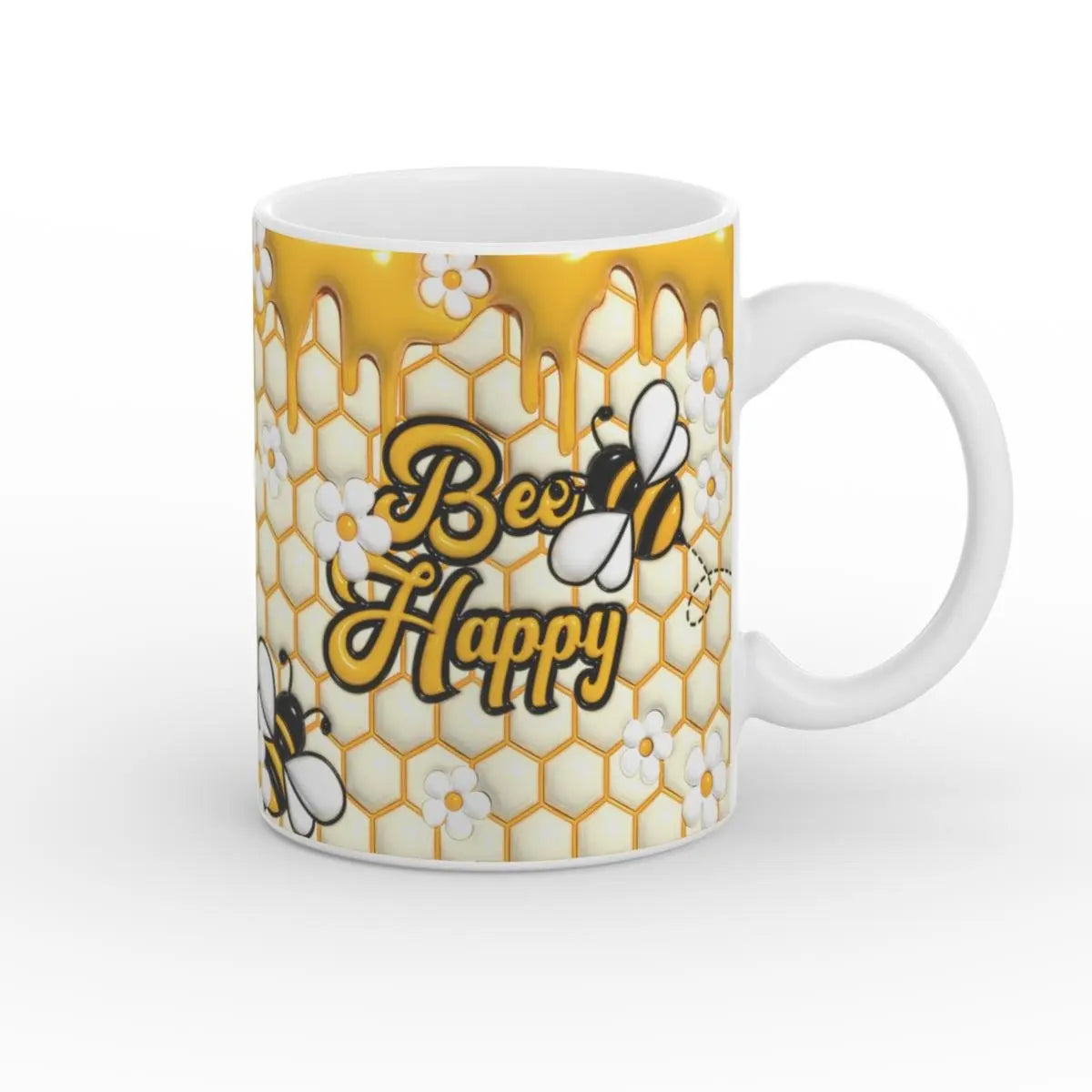 Fröhliche Kaffeetasse mit Bienen-Motiv – perfekt als Geschenk für Naturfreunde