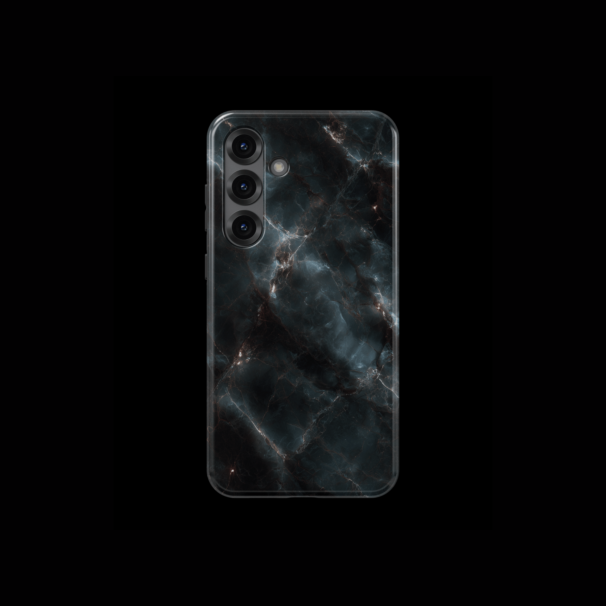 Rückansicht Marmorstruktur „Midnight Surge“