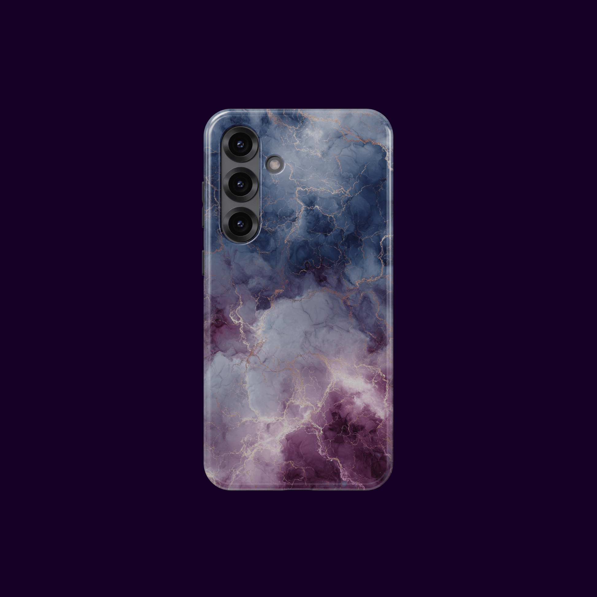 Samsung Handy mit Nebula Quartz Marmorhülle