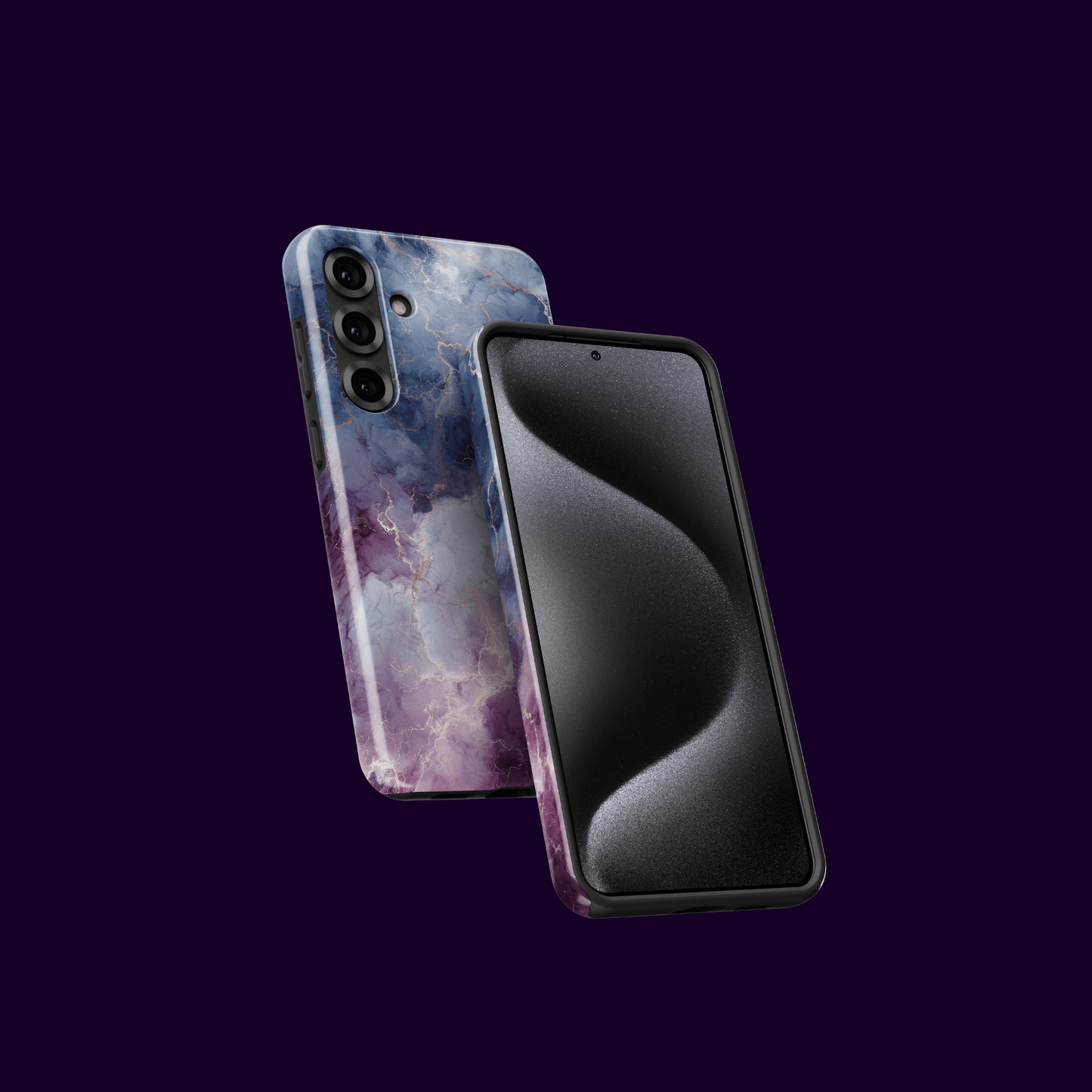 Nebula Quartz Marmorhülle – Vorderseite & Design