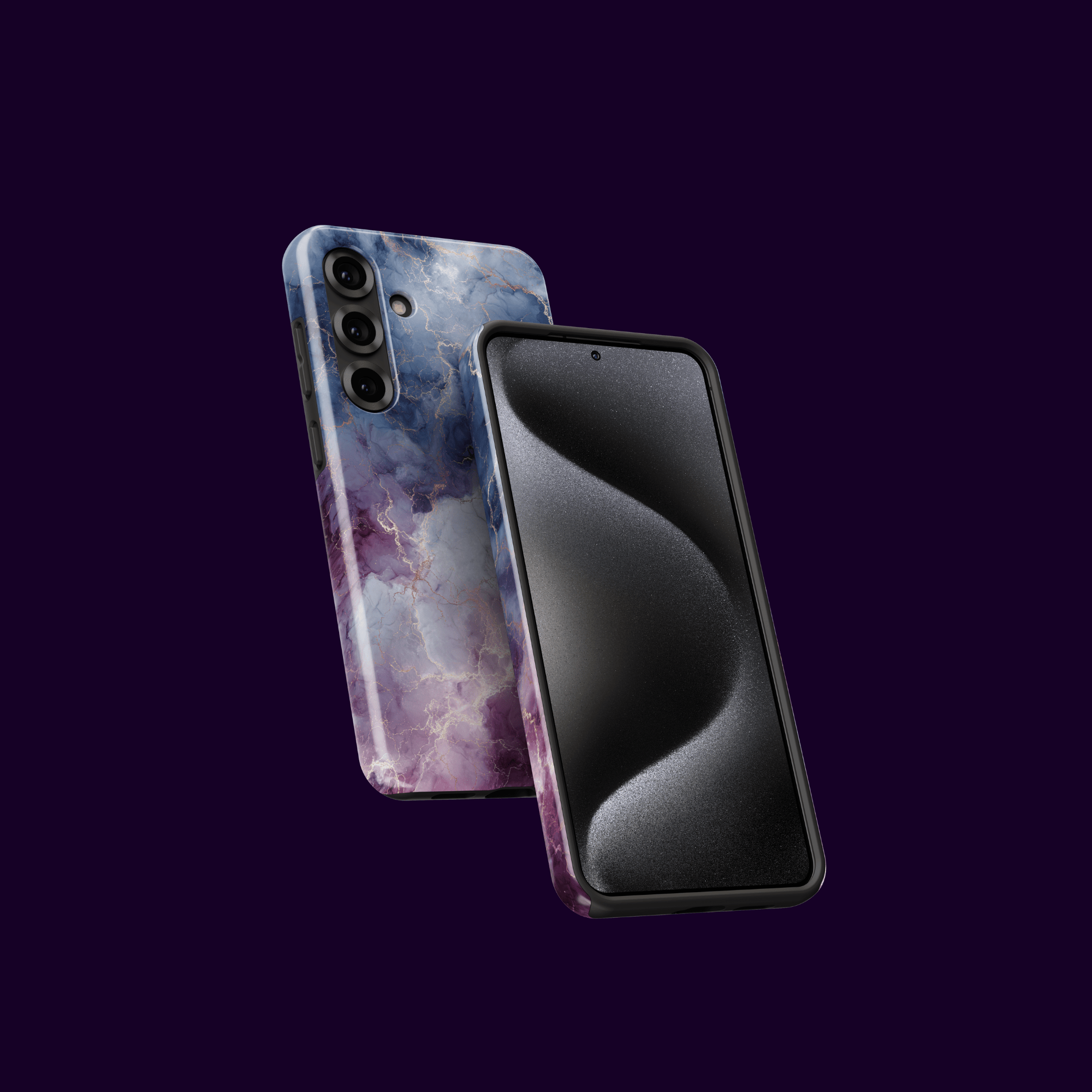 Nebula Quartz Marmorhülle – Vorderseite & Design