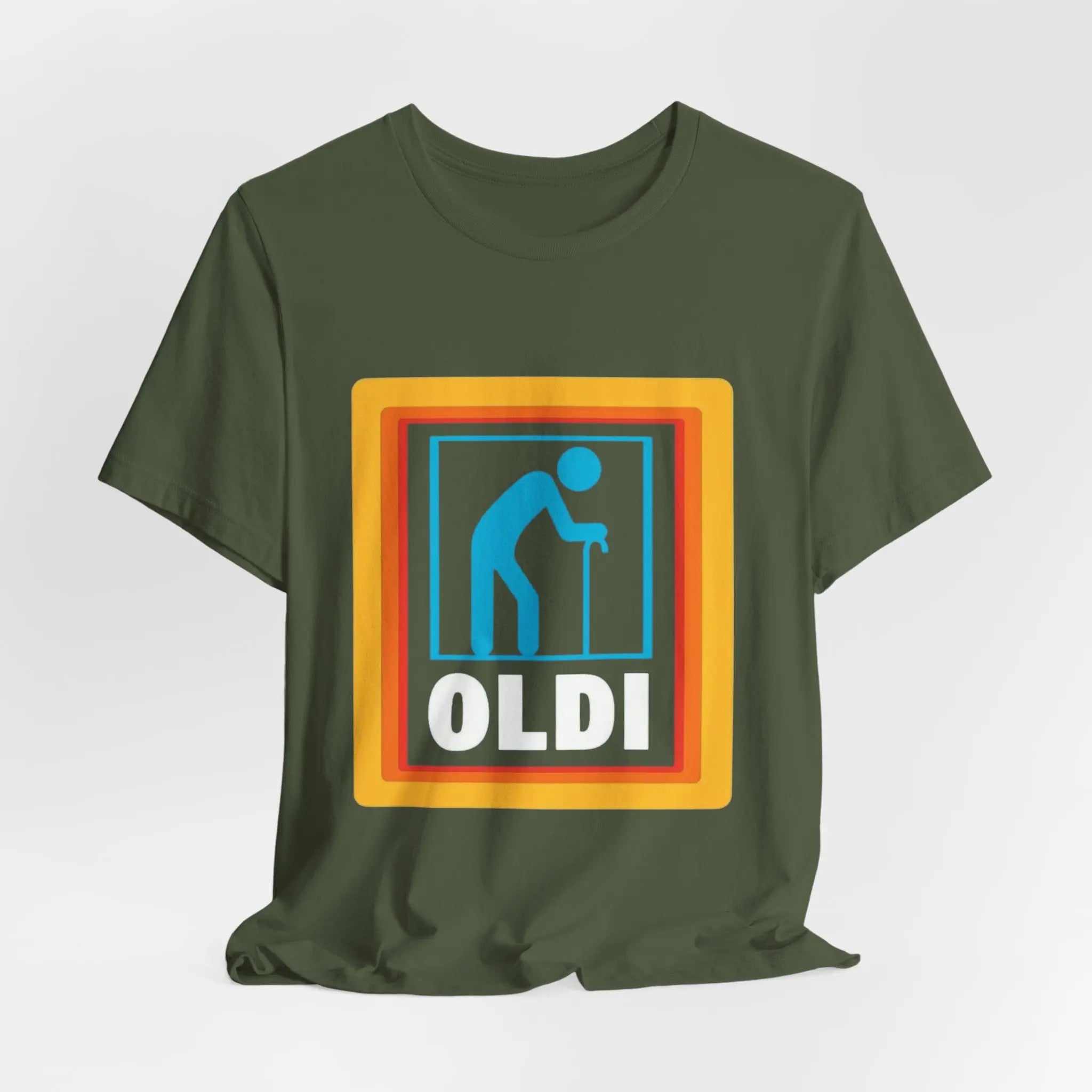 OLDI T-Shirt – Lustiges Retro Design | Unisex Shirt für Junggebliebene - ElmunoT-Shirt