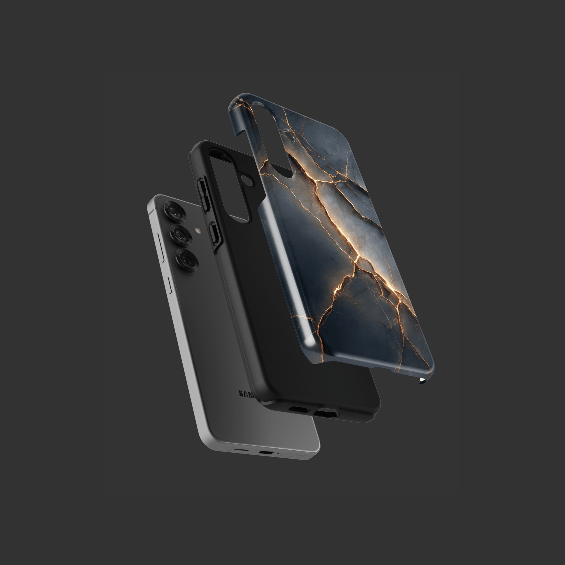 Explosionsansicht Dual-Layer Aufbau „Obsidian Blaze“