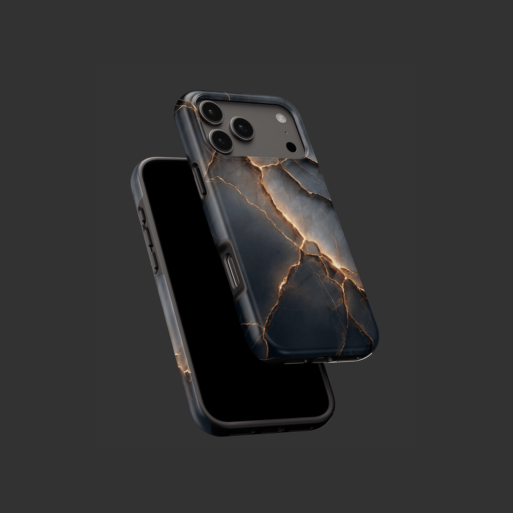 iPhone-Mockup mit „Obsidian Blaze“ Hülle