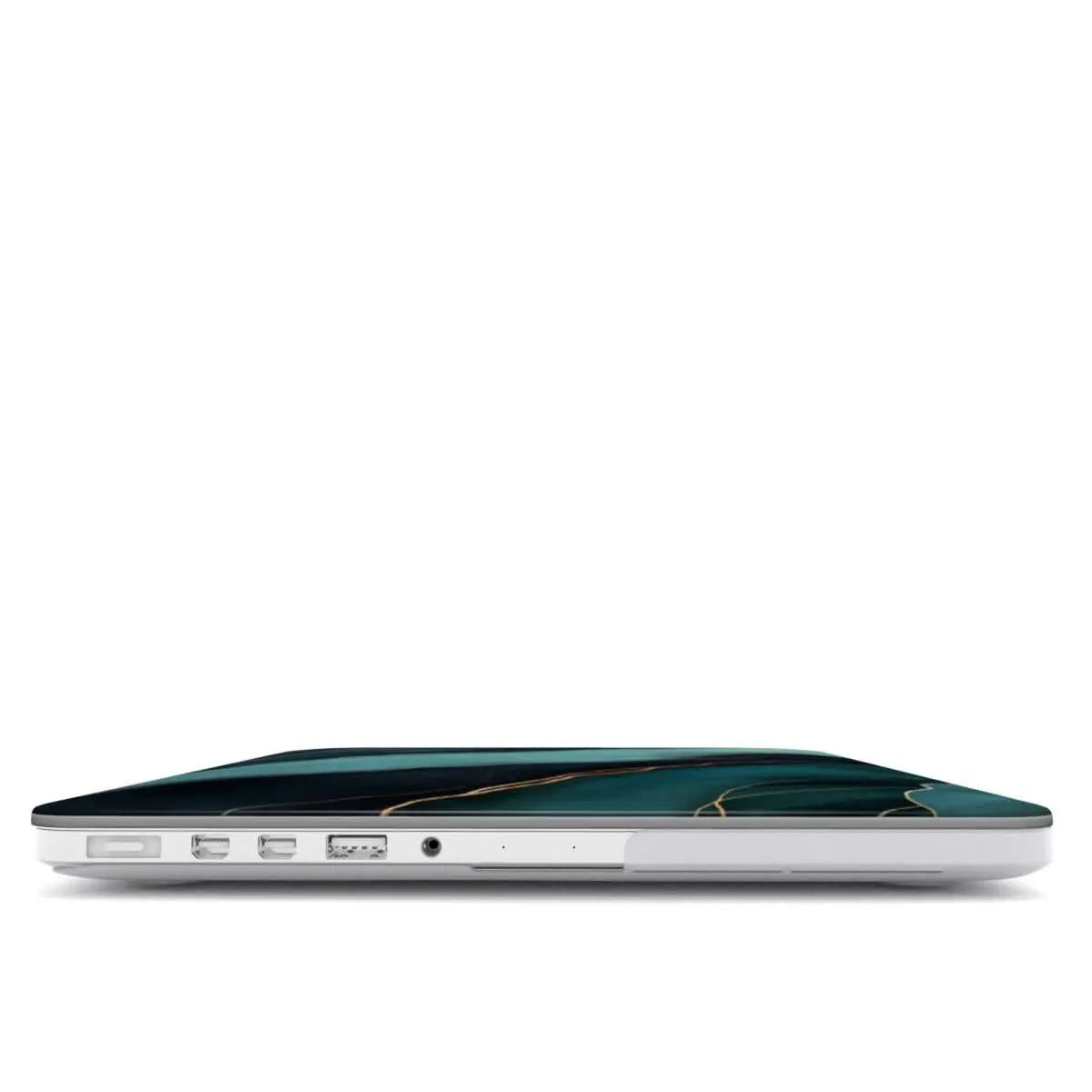 Schlanke und stilvolle MacBook Hülle im Marmor-Design – Seitenansicht