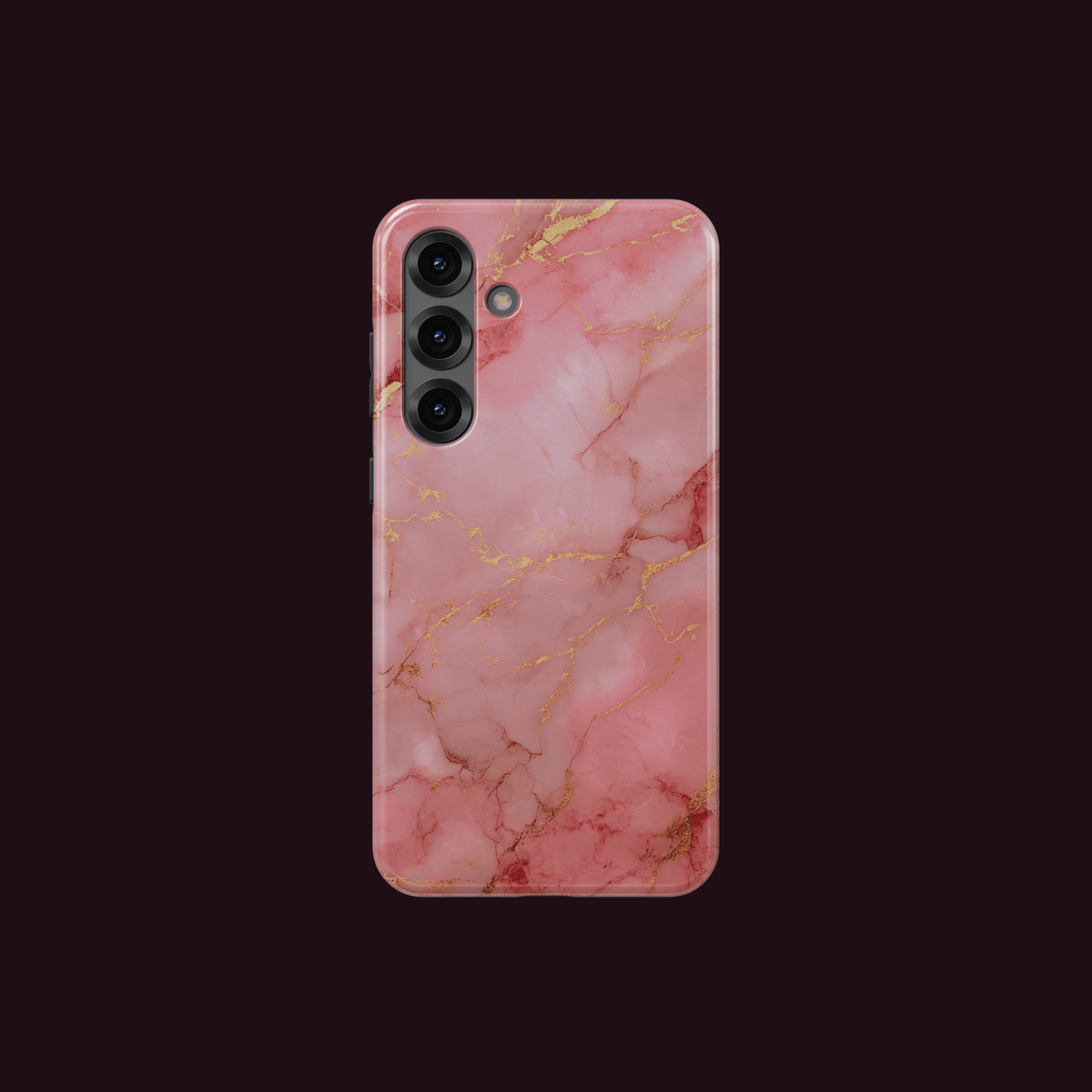 Samsung Handy mit Rose Aurora Marmorhülle