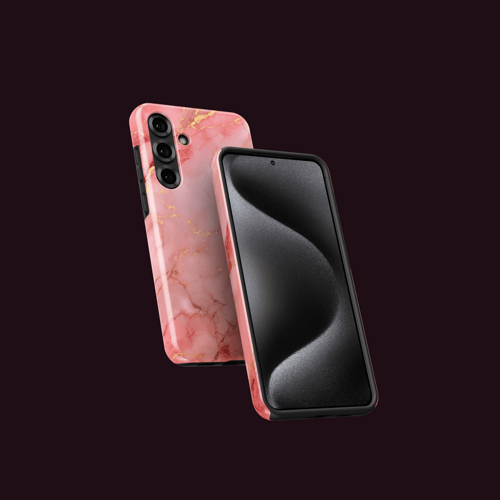 Rose Aurora Marmorhülle – Vorderseite & Design