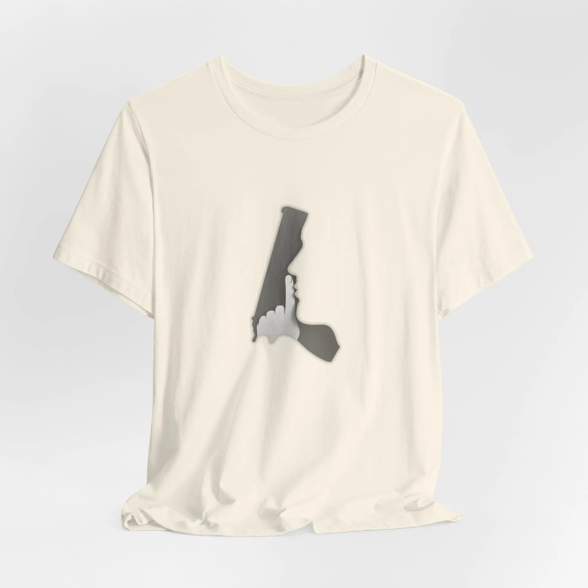 Schlicht & Stark – Schwarzes Statement T-Shirt mit Handzeichen Design - ElmunoT-Shirt