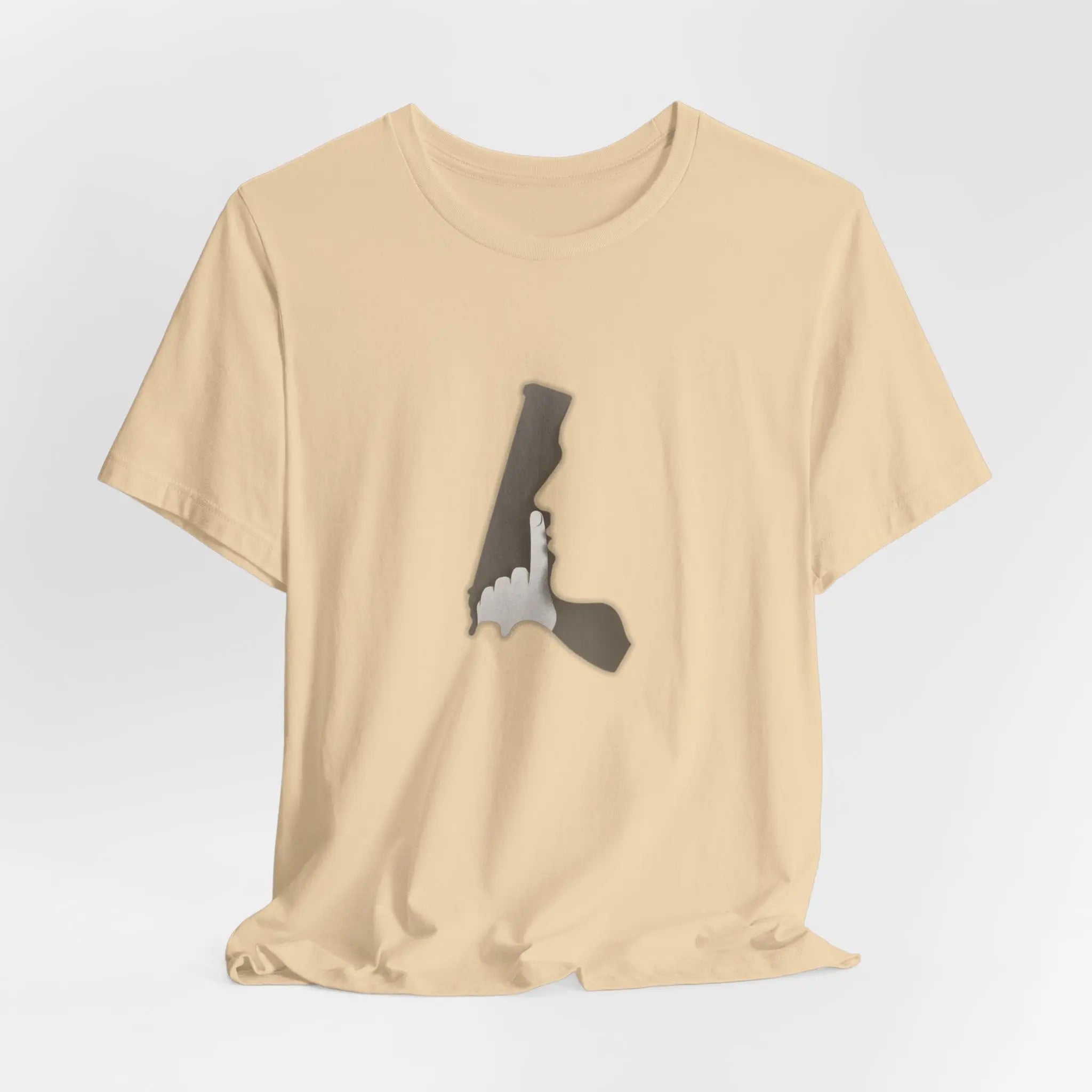 Schlicht & Stark – Schwarzes Statement T-Shirt mit Handzeichen Design - ElmunoT-Shirt