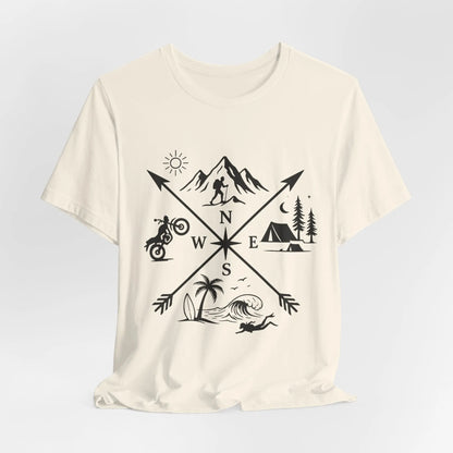Abenteuer Kompass T-Shirt – Outdoor & Travel Design für Naturfreunde - ElmunoT-Shirt
