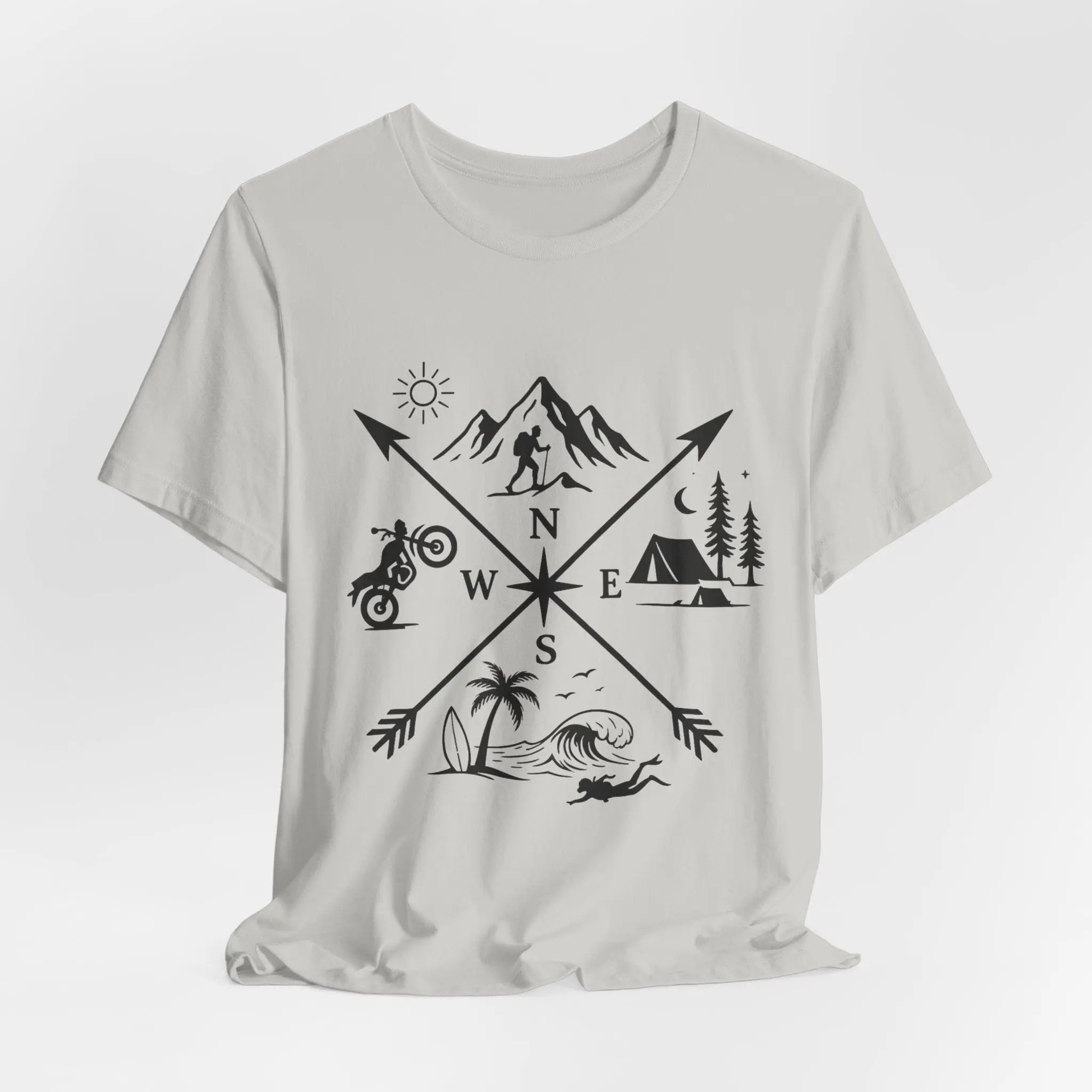 Abenteuer Kompass T-Shirt – Outdoor & Travel Design für Naturfreunde - ElmunoT-Shirt