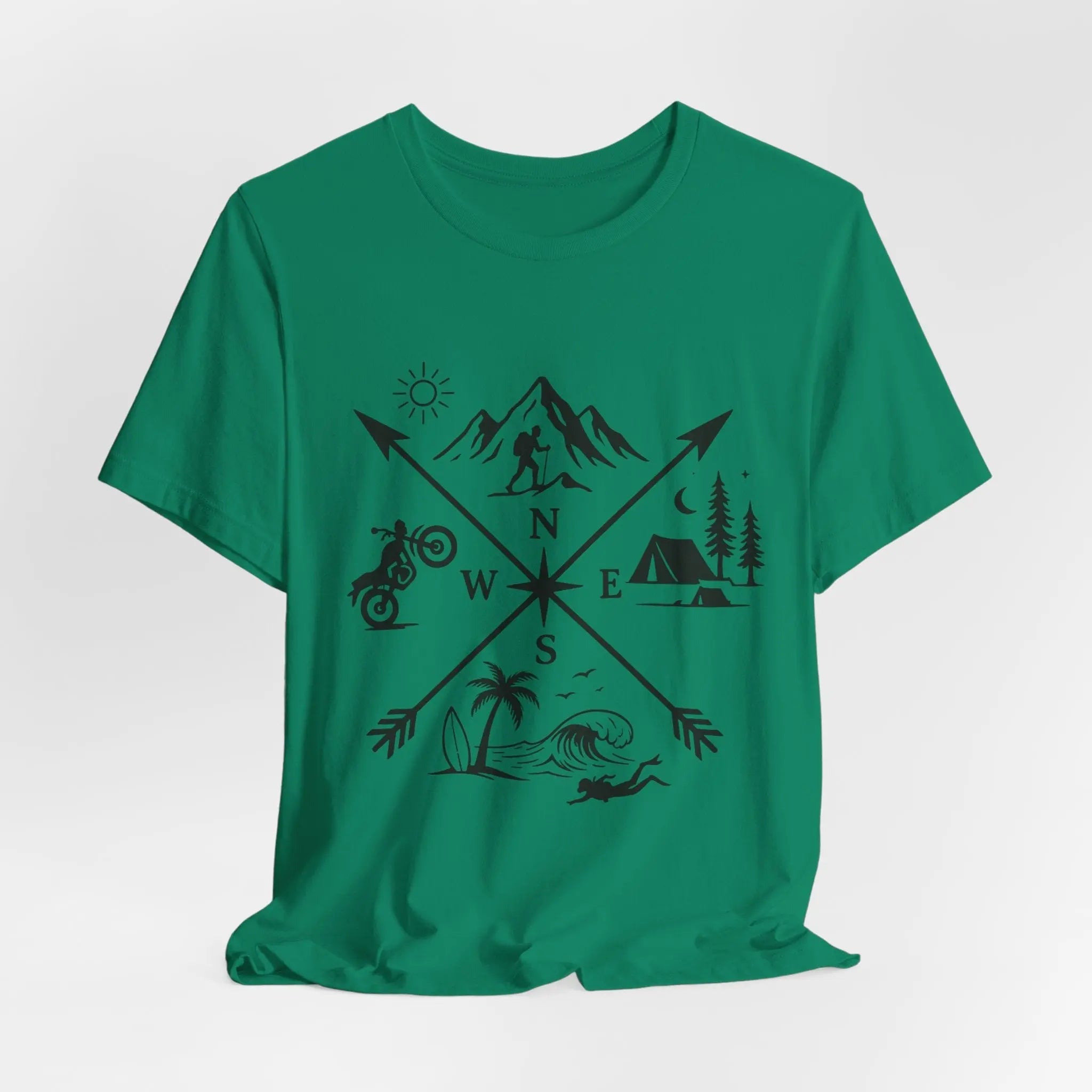 Abenteuer Kompass T-Shirt – Outdoor & Travel Design für Naturfreunde - ElmunoT-Shirt