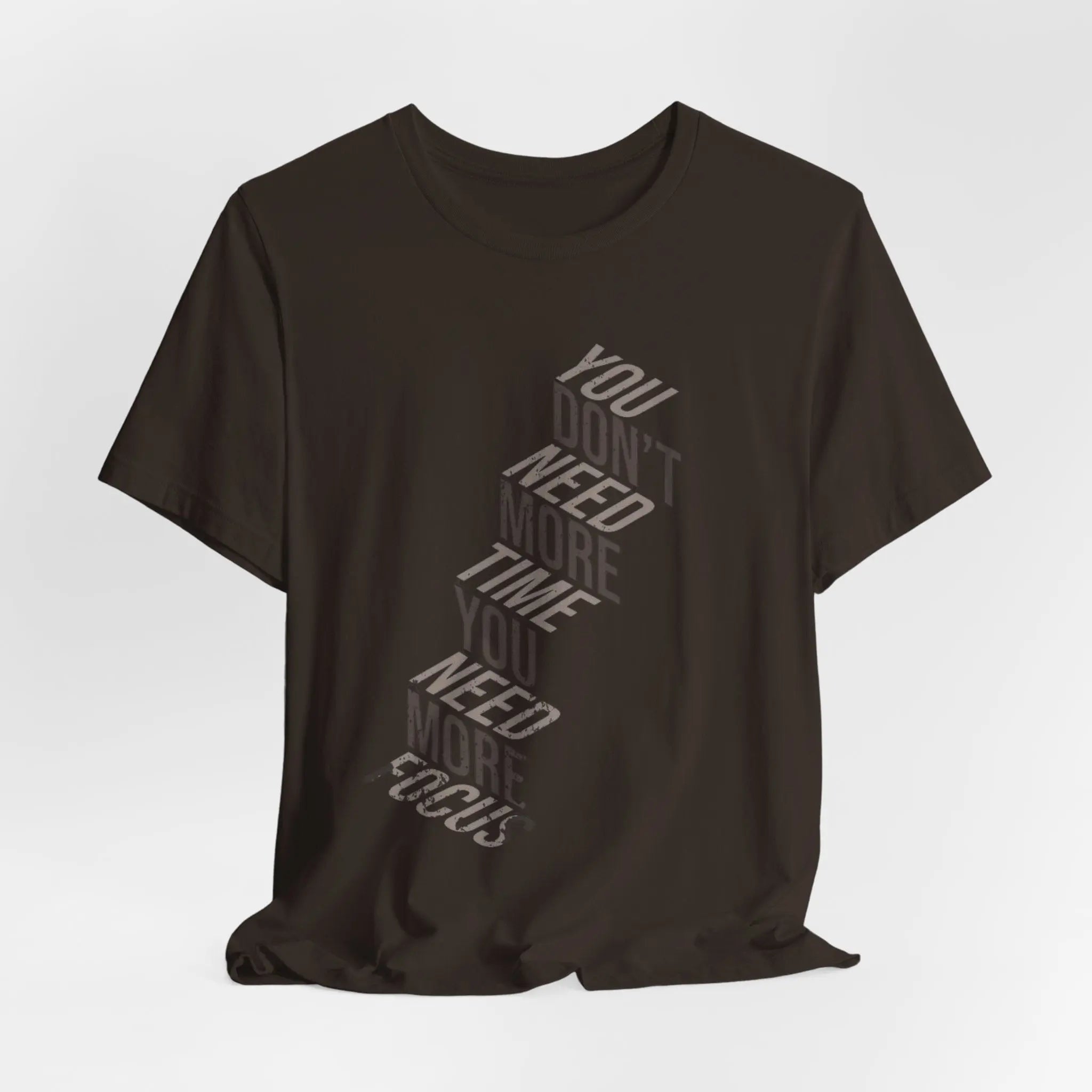 Motivationsshirt Herren & Damen – „You Need More Focus“ – Heather Ice Blue | Bella+Canvas 3001 Unisex Shirt - ElmunoT-Shirt