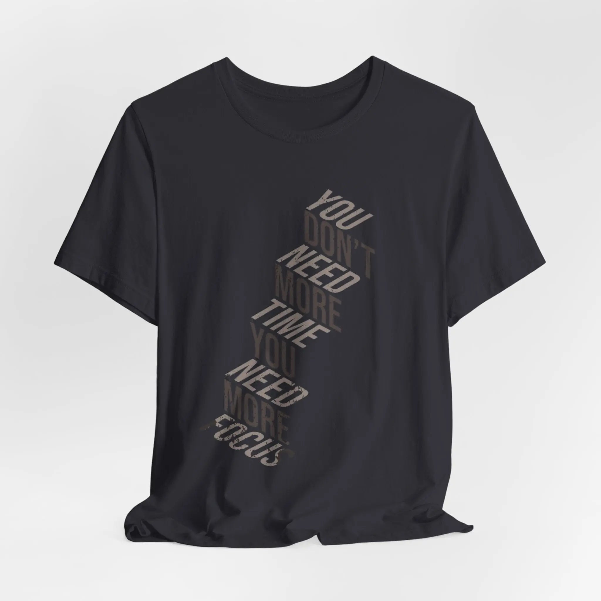 Motivationsshirt Herren & Damen – „You Need More Focus“ – Heather Ice Blue | Bella+Canvas 3001 Unisex Shirt - ElmunoT-Shirt