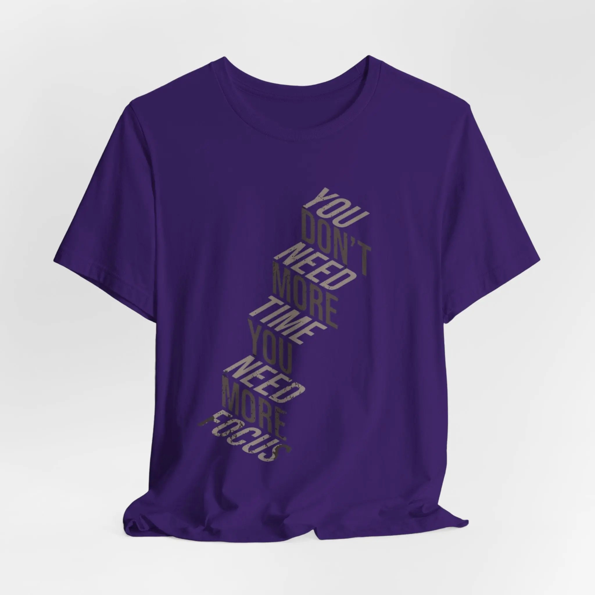 Motivationsshirt Herren & Damen – „You Need More Focus“ – Heather Ice Blue | Bella+Canvas 3001 Unisex Shirt - ElmunoT-Shirt