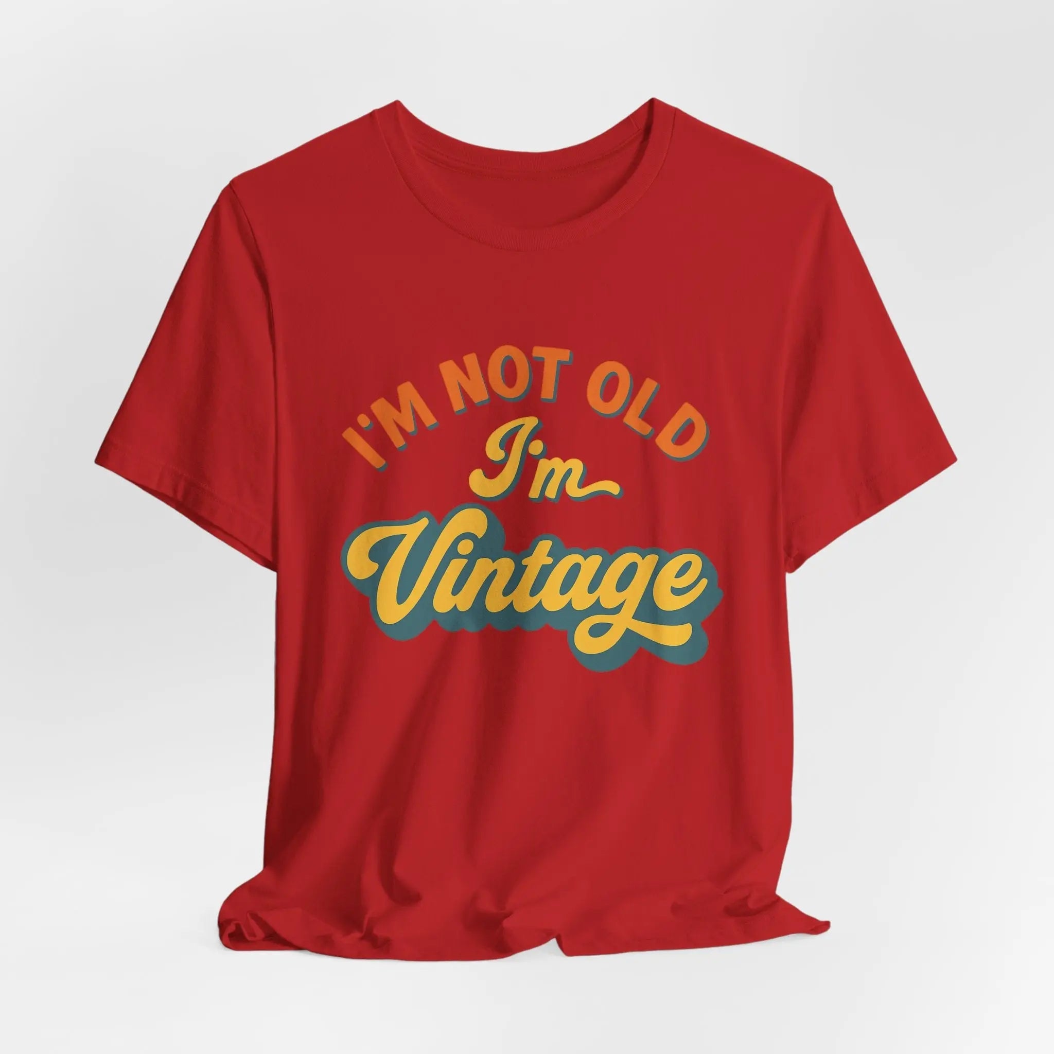 Vintage Statement T-Shirt – "I’m Not Old, I’m Vintage" – Unisex Retro Shirt aus Bio - Baumwolle - ElmunoT-Shirt