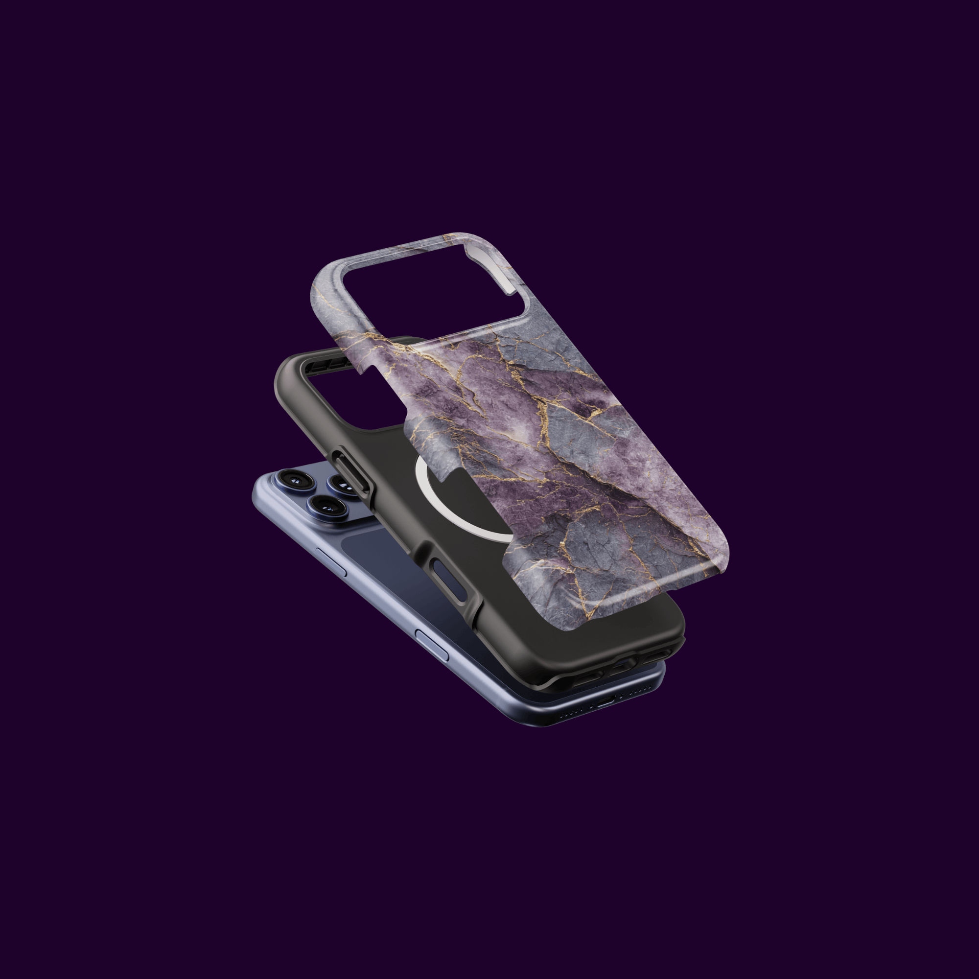 Detailansicht Kameraschutz „Violet Veins“