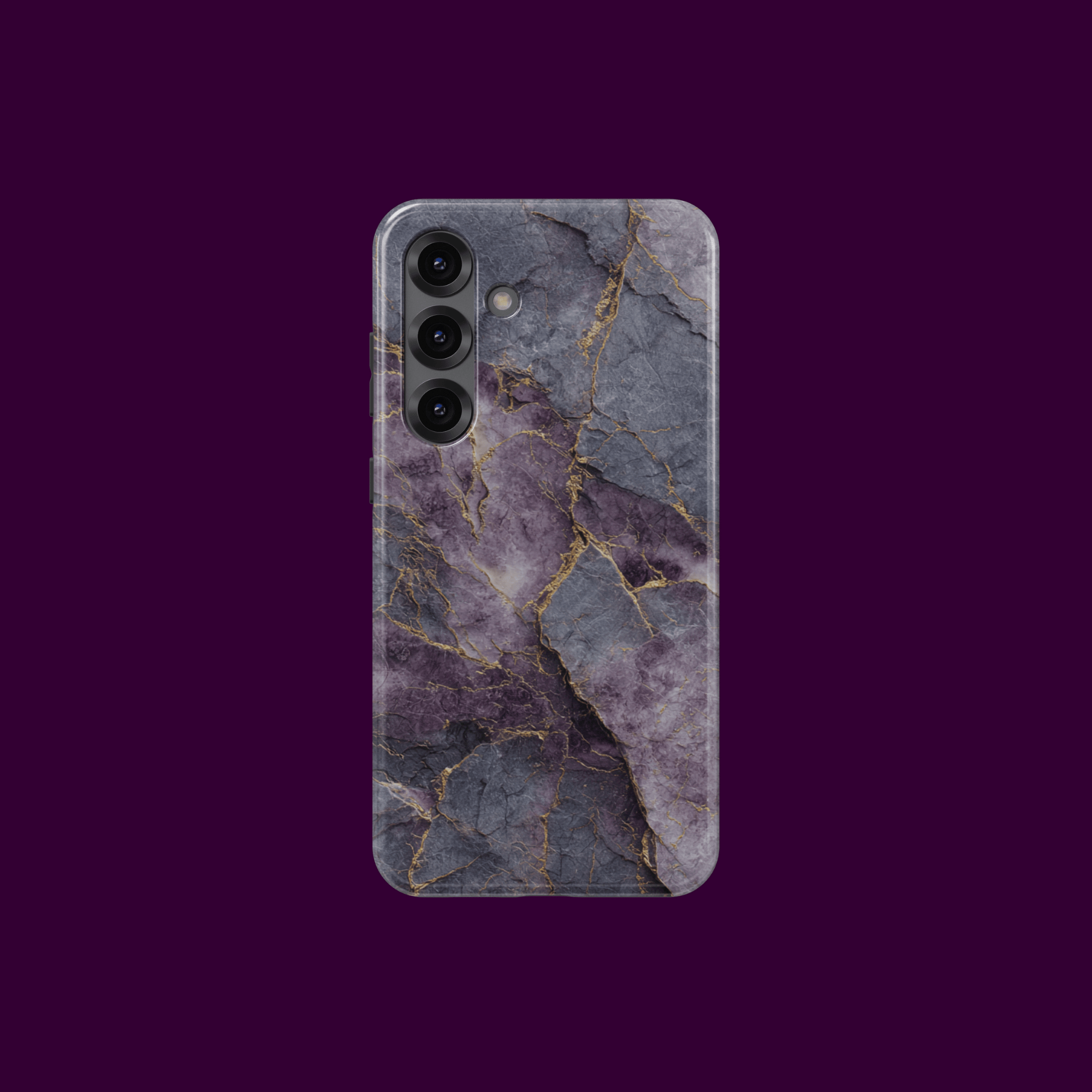 Rückansicht Marmorstruktur „Violet Veins“