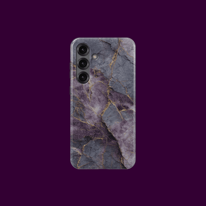 Rückansicht Marmorstruktur „Violet Veins“