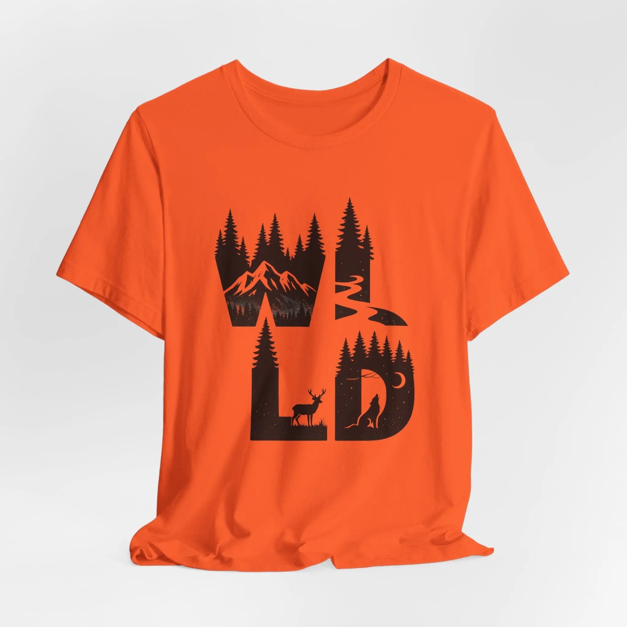 WILD Nature T-Shirt – Unisex Shirt mit Wald - & Tiermotiv | Nachhaltig & Bequem - ElmunoT-Shirt