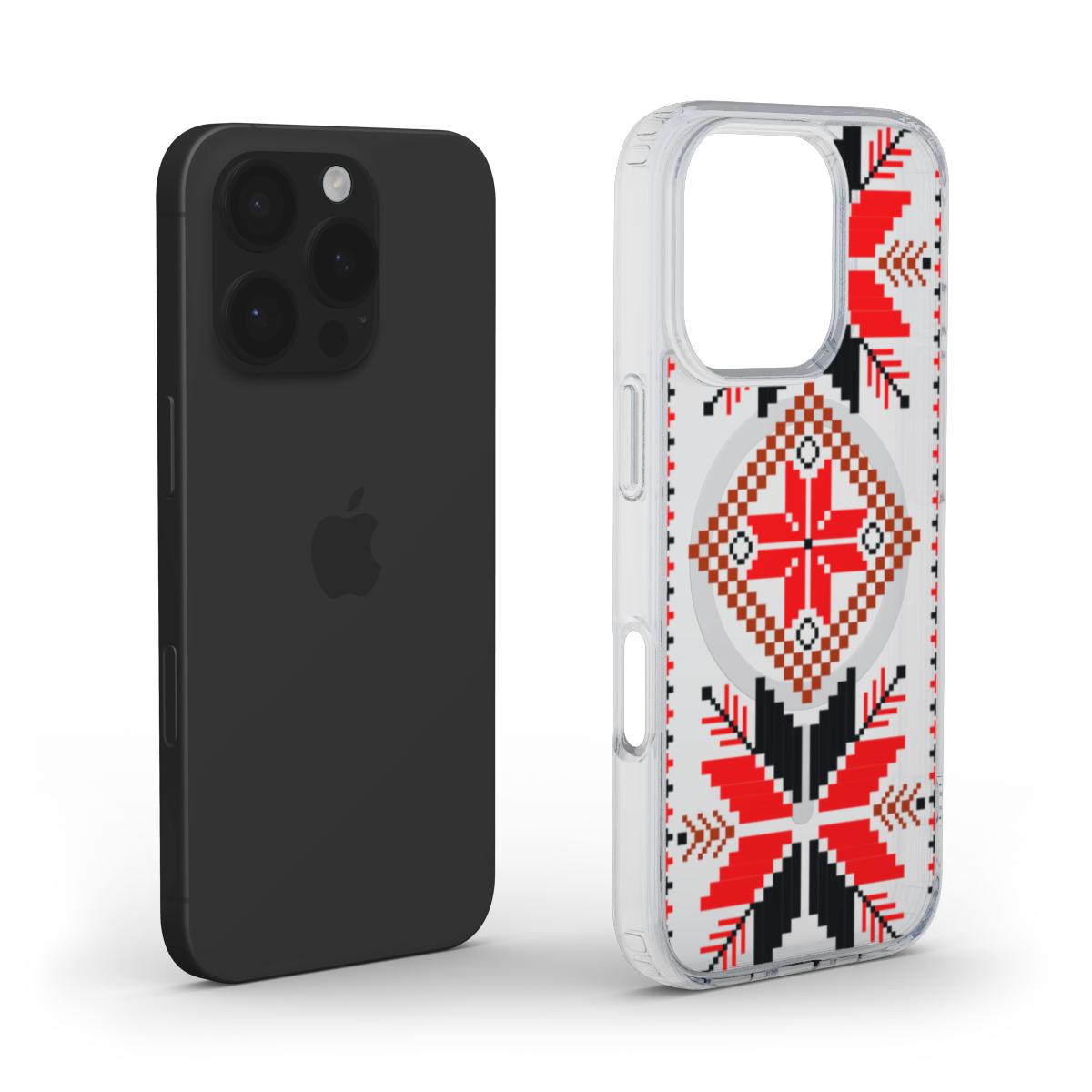 iphone rückseite transparente hülle pixel design