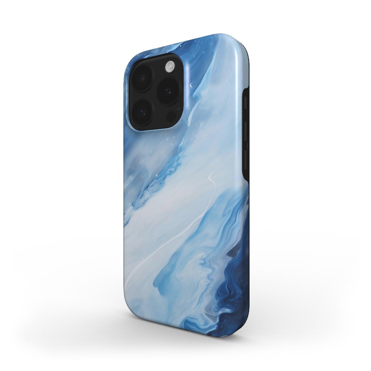 MagSafe Handyhülle – Abstraktes Blaues Wellen - Design - ElmunoTech Accessories
