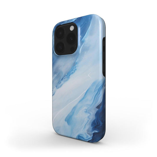 MagSafe Handyhülle – Abstraktes Blaues Wellen - Design - ElmunoTech Accessories