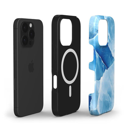 MagSafe Handyhülle – Eisblaues Marmor Design | Stoßfest & Stilvoll - ElmunoTech Accessories