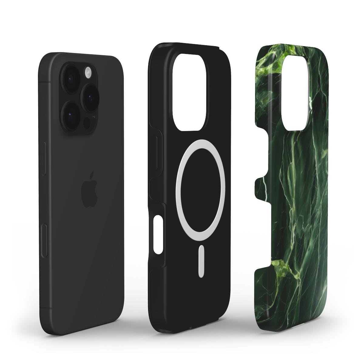 MagSafe Handyhülle – Marmor Grün Design - ElmunoTech Accessories