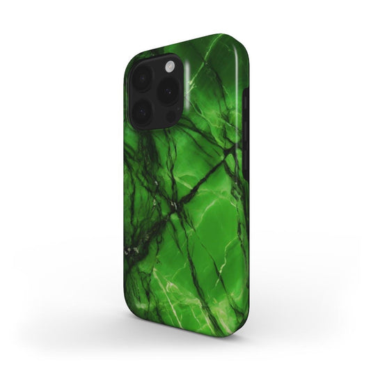 MagSafe Handyhülle – Marmor Neon Grün Design - ElmunoTech Accessories