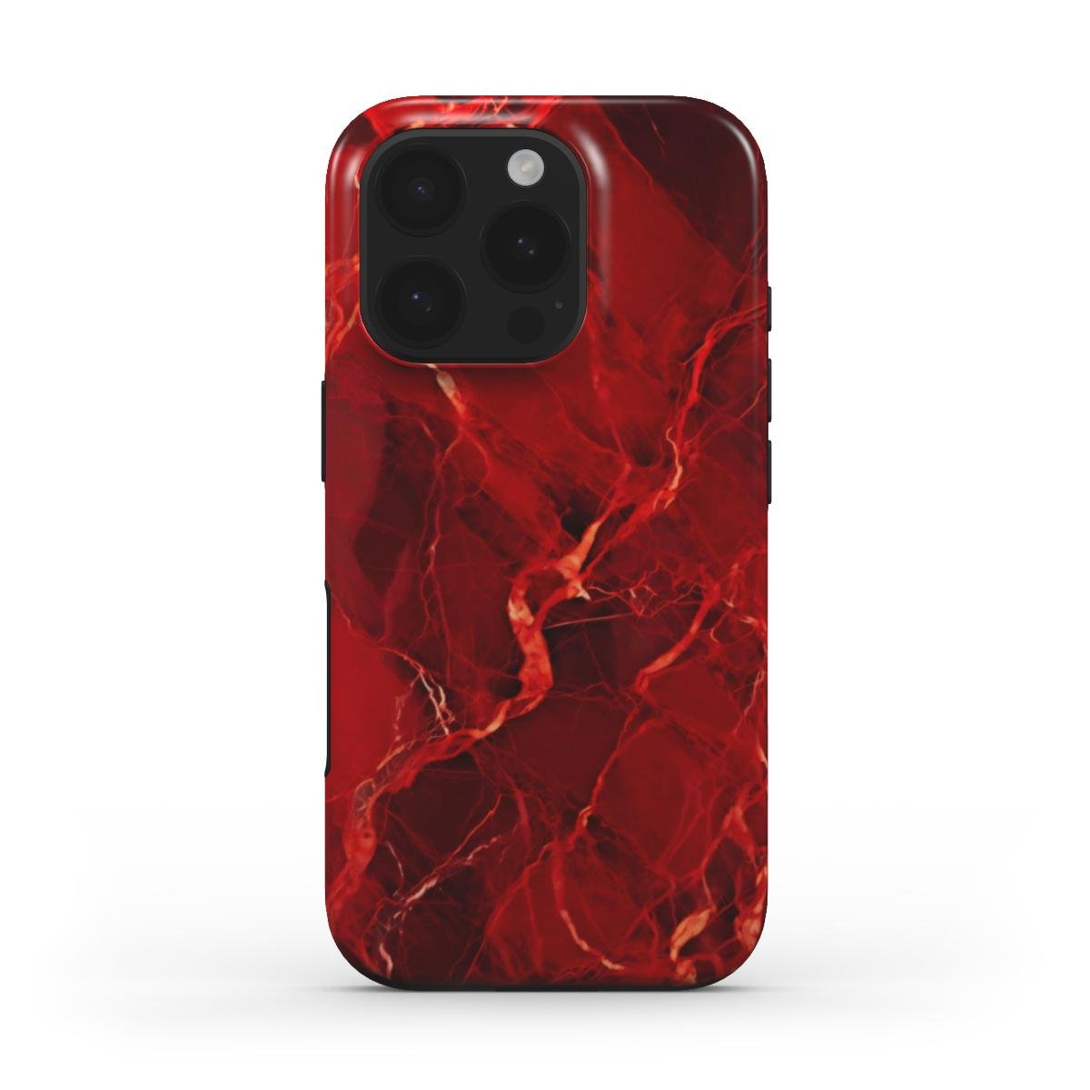 MagSafe Handyhülle – Rotes Marmor Design - ElmunoTech Accessories