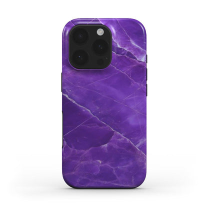 MagSafe Handyhülle – Violett - Marmor Design (Stoßfest) - ElmunoTech Accessories
