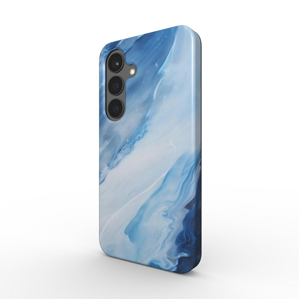 Stoßfeste Handyhülle – Abstraktes Blaues Wellen - Design - ElmunoTech Accessories