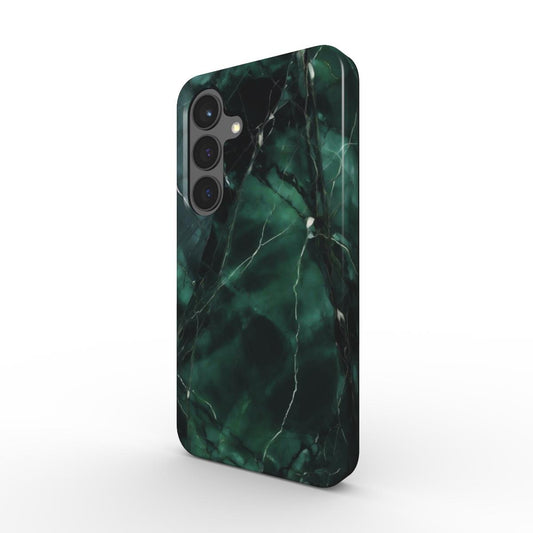 Stoßfeste Handyhülle – Dunkelgrünes Marmor Design - ElmunoTech Accessories