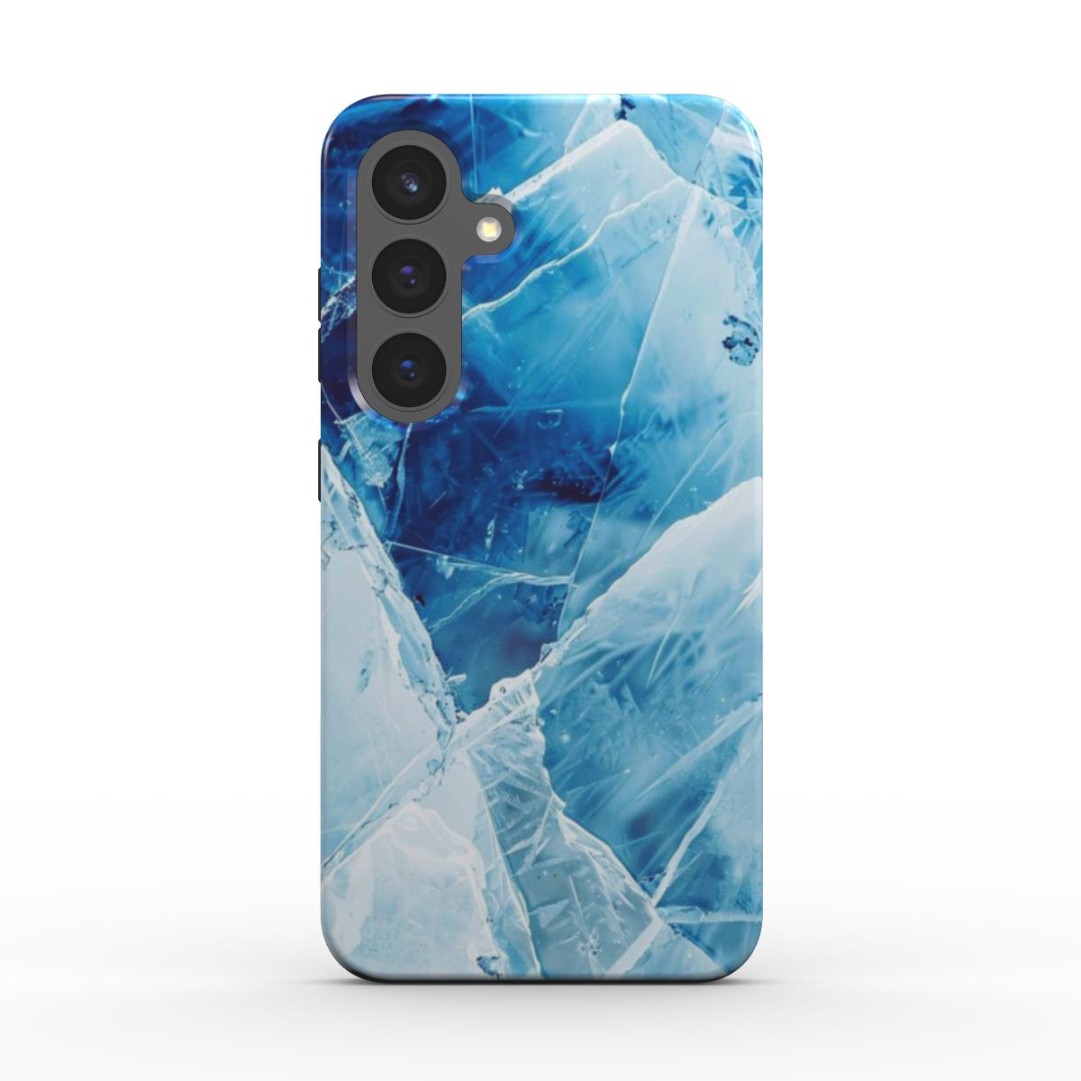 Stoßfeste Handyhülle – Eisblau Kristall - Design - ElmunoTech Accessories