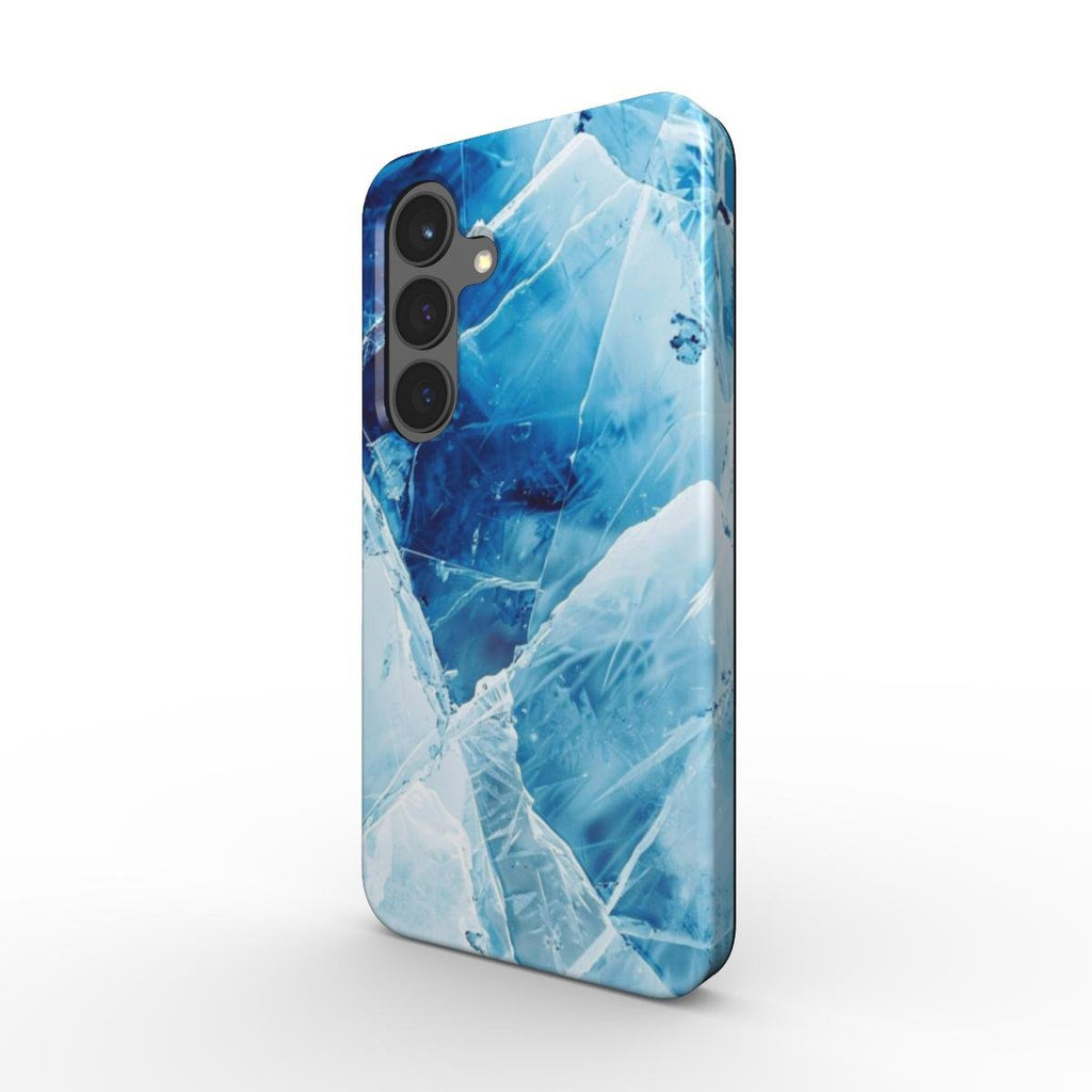 Stoßfeste Handyhülle – Eisblau Kristall - Design - ElmunoTech Accessories