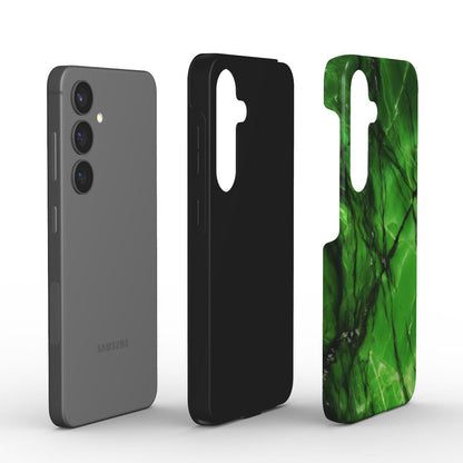 Stoßfeste Handyhülle – Marmor Grün Neon Design - ElmunoTech Accessories