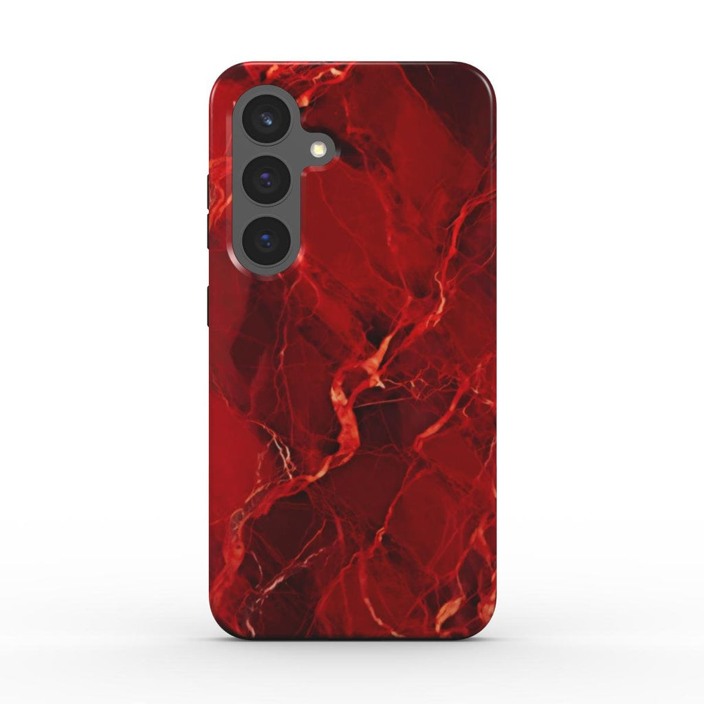 Stoßfeste Handyhülle – Rotes Marmor Design - ElmunoTech Accessories
