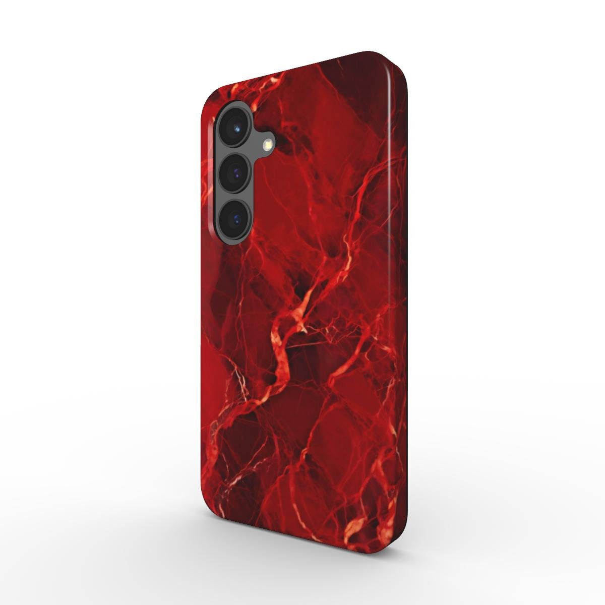 Stoßfeste Handyhülle – Rotes Marmor Design - ElmunoTech Accessories