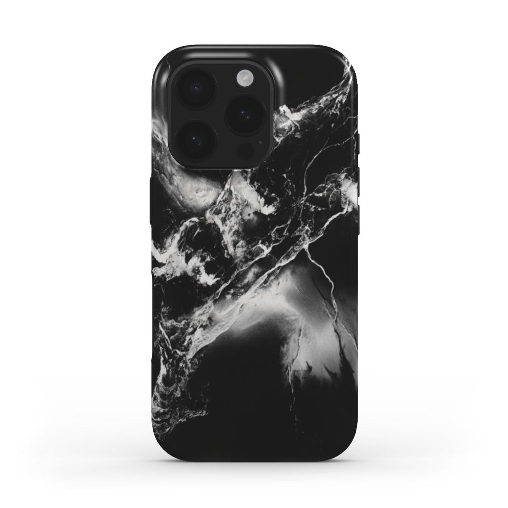 Stoßfeste Marmor Handyhülle – Schwarz & Weiß - ElmunoTech Accessories