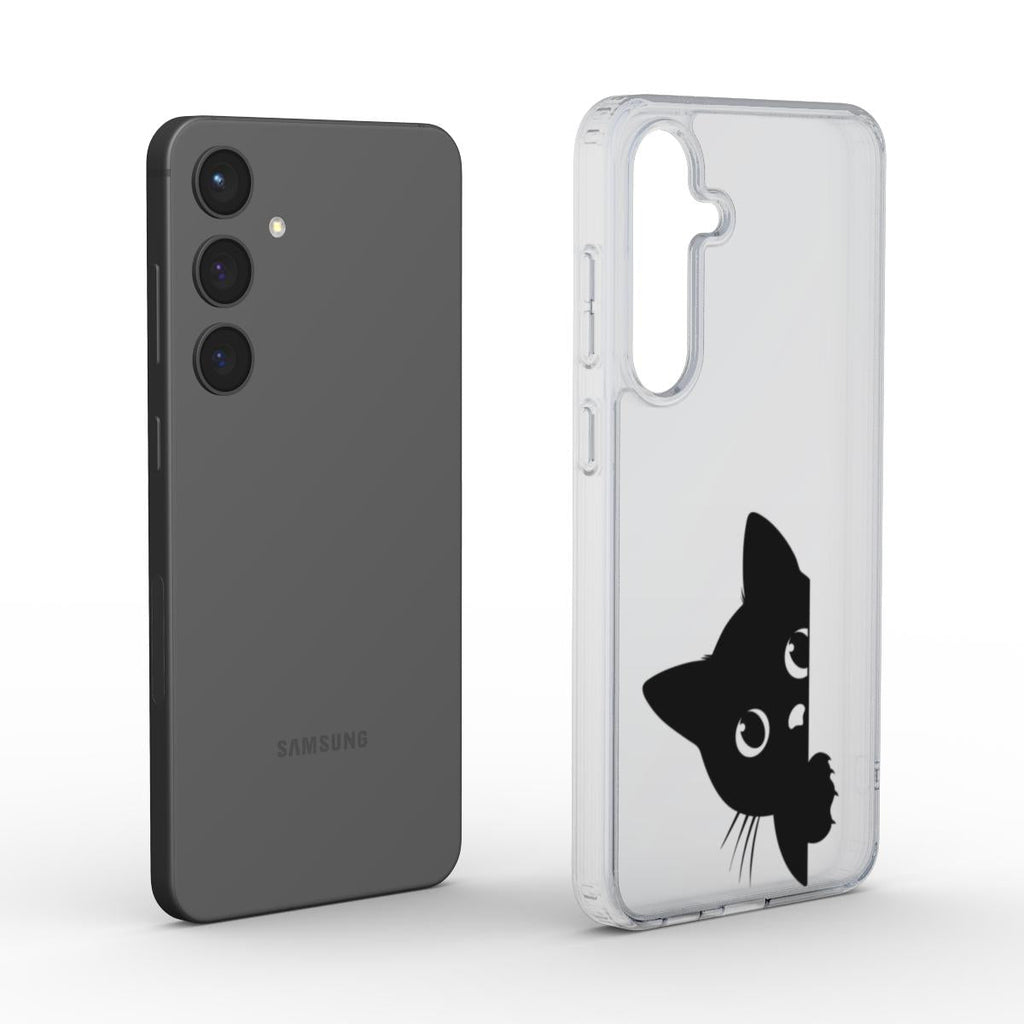 transparente smartphone hülle katzenmotiv samsung modell