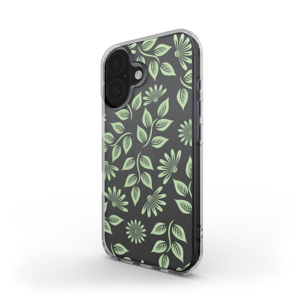 Transparente TPU Handyhülle mit Blättern – Für iPhone & Samsung - ElmunoTech Accessories